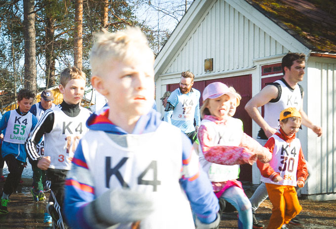 Löpare vid start av Gåsrundan